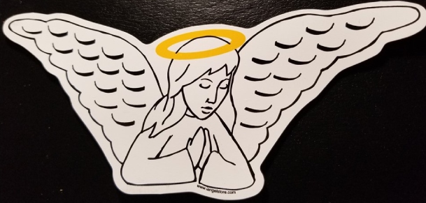 Guardian Angel car magnet