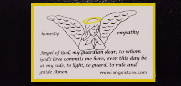 Guardian Angel prayer magnet